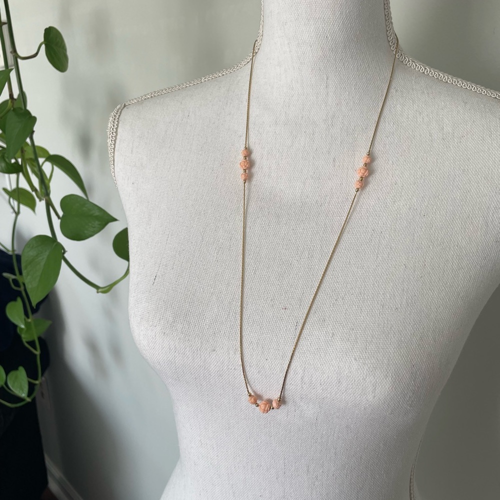 Monet Vintage Rose Necklace